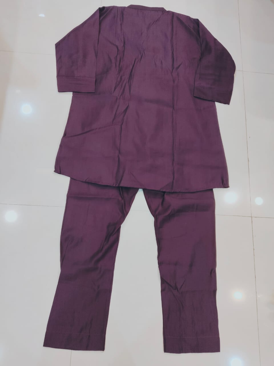 Helen Dark Plum Roman Silk Embroidered Cordset